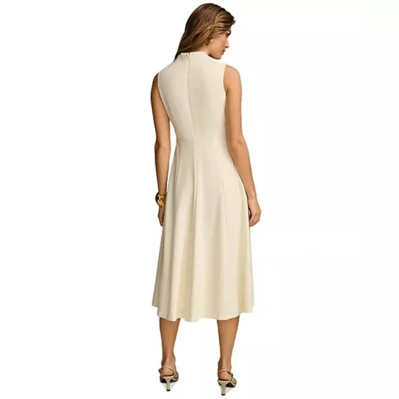 grecian style dress white Geoffrey Beene White Grecian Style Strapless Dress – The Kit Vintage main image 1